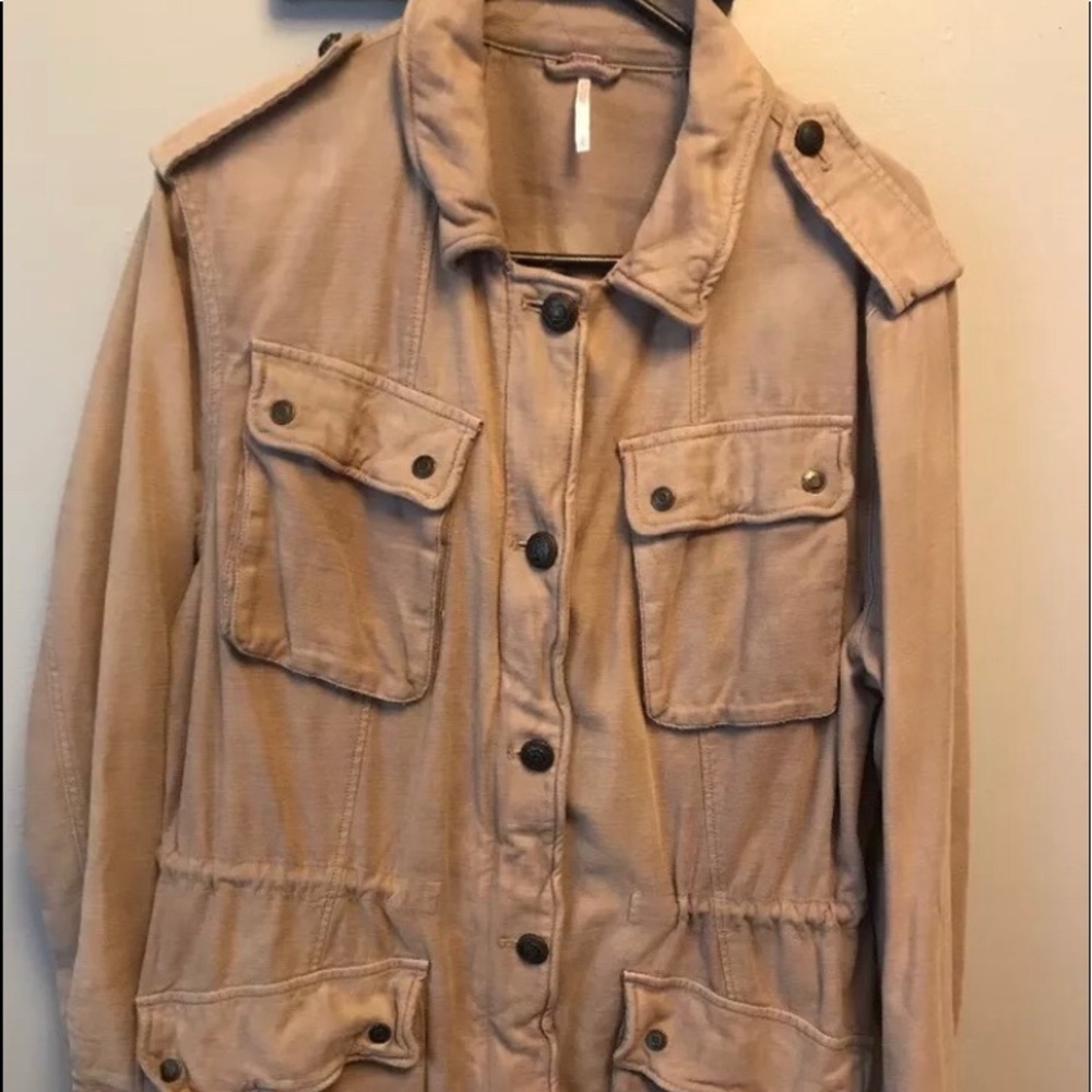 FREE PEOPLE military jacket (large)